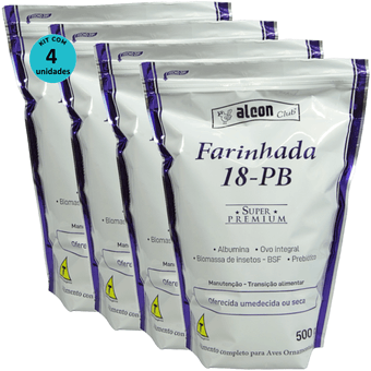Kit-4-Alcon-Club-Farinhada-18---PB-500g Kit-4-Alcon-Club-Farinhada-18---PB-500g