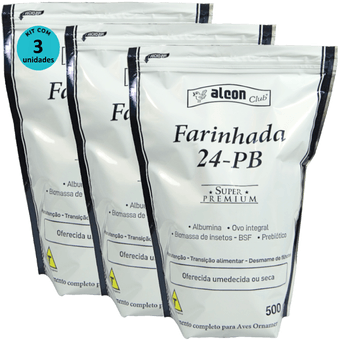 Kit-3-Alcon-Club-Farinhada-24-PB-500g Kit-3-Alcon-Club-Farinhada-24-PB-500g