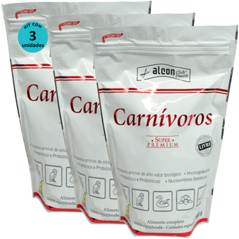 Kit-3-Alcon-Club-Health-Carnivoros-500g Kit-3-Alcon-Club-Health-Carnivoros-500g