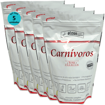 Kit-5-Alcon-Club-Health-Carnivoros-500g Kit-5-Alcon-Club-Health-Carnivoros-500g