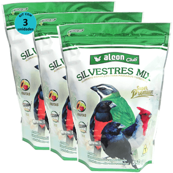 Kit-3-Alcon-Club-Silvestres-Mix-550g Kit-3-Alcon-Club-Silvestres-Mix-550g