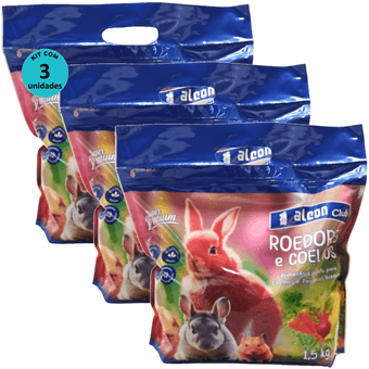 Kit-3-Alcon-Club-Roedores-e-Coelhos-15kg-Super-Premium Kit-3-Alcon-Club-Roedores-e-Coelhos-15kg-Super-Premium