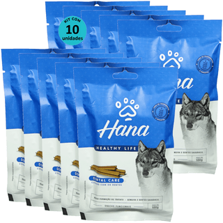 Kit-10-Hana-Dental-Care-Para-Caes-100g