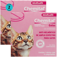 Kit-2-Chemital-4-Comp-Para-Gatos