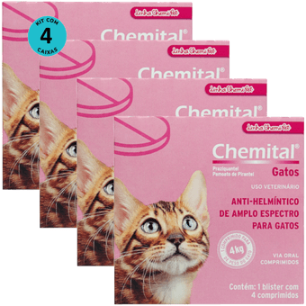 Kit-4-Chemital-4-Comp-Para-Gatos Kit-4-Chemital-4-Comp-Para-Gatos