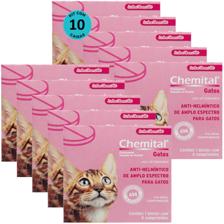 Kit-10-Chemital-4-Comp-Para-Gatos