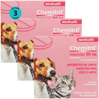kIT-3-Chemitril-50mg-10-Comprimidos-Para-Caes-e-Gatos kIT-3-Chemitril-50mg-10-Comprimidos-Para-Caes-e-Gatos