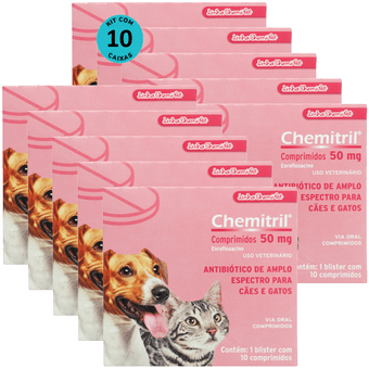 kIT-10-Chemitril-50mg-10-Comprimidos-Para-Caes-e-Gatos kIT-10-Chemitril-50mg-10-Comprimidos-Para-Caes-e-Gatos