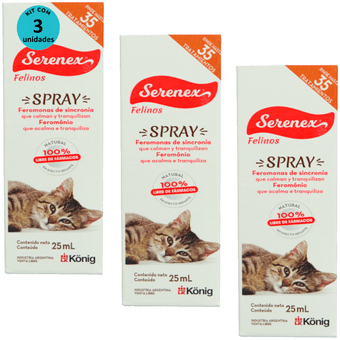 Kit-3-Serenex-Spray-25ml-Para-Gatos Kit-3-Serenex-Spray-25ml-Para-Gatos