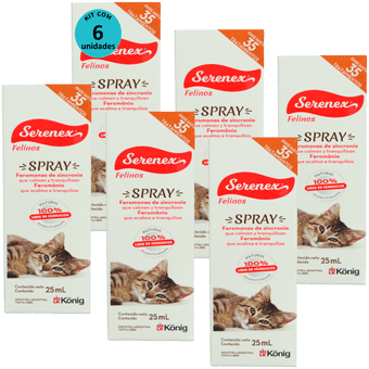 Kit-6-Serenex-Spray-25ml-Para-Gatos Kit-6-Serenex-Spray-25ml-Para-Gatos