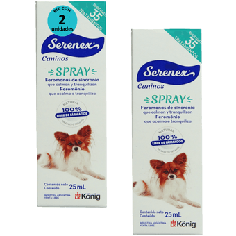 Kit-2-Serenex-Spray-25ml-Para-Caes Kit-2-Serenex-Spray-25ml-Para-Caes