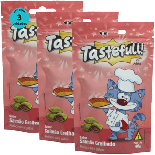 Kit-3-Tastefull-Gatos-Sabor-Salmao-Grelhado-40g