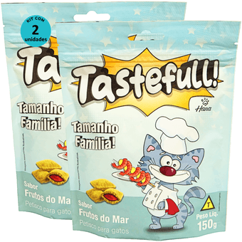 Kit-2-Tastefull-Gatos-Sabor-Frutos-do-Mar-150g Kit-2-Tastefull-Gatos-Sabor-Frutos-do-Mar-150g