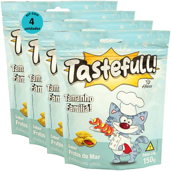 Kit-4-Tastefull-Gatos-Sabor-Frutos-do-Mar-150g Kit-4-Tastefull-Gatos-Sabor-Frutos-do-Mar-150g
