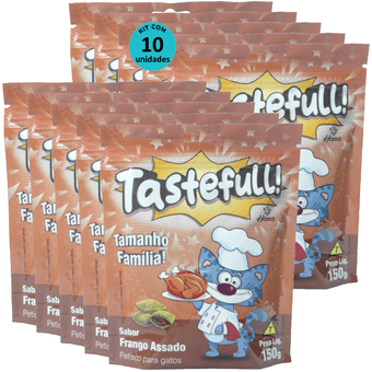 Kit-10-Tastefull-Gatos-Sabor-Frango-Assado-150g Kit-10-Tastefull-Gatos-Sabor-Frango-Assado-150g