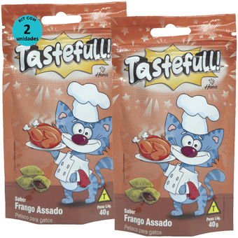 Kit-2-Tastefull-Gatos-Sabor-Frango-Assado-40g Kit-2-Tastefull-Gatos-Sabor-Frango-Assado-40g