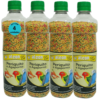 Kit-4-Alcon-Eco-Periquito-310g Kit-4-Alcon-Eco-Periquito-310g