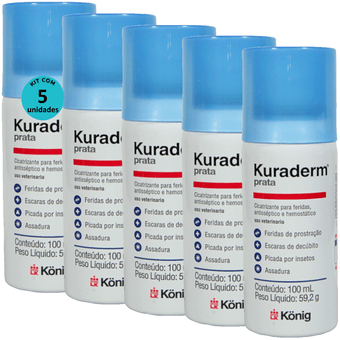 Kit-5-Kuraderm-Prata-Konig-100ml Kit-5-Kuraderm-Prata-Konig-100ml