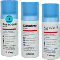Kit-3-Kuraderm-Prata-Konig-100ml