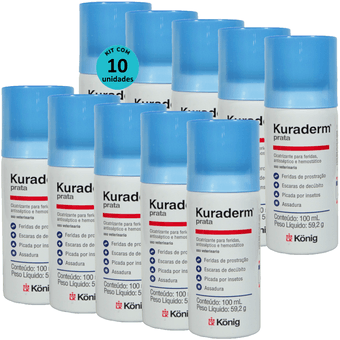 Kit-10-Kuraderm-Prata-Konig-100ml Kit-10-Kuraderm-Prata-Konig-100ml