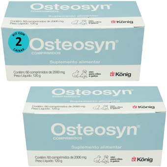 Kit-2-Osteosyn-Konig-2000mg-Para-Caes-Grandes-Com-60-Comprimidos Kit-2-Osteosyn-Konig-2000mg-Para-Caes-Grandes-Com-60-Comprimidos