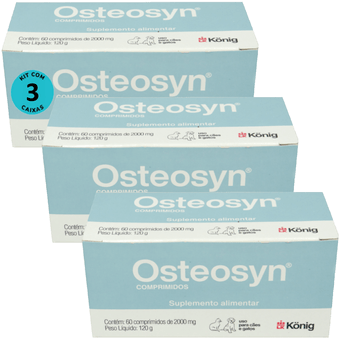 Kit-3-Osteosyn-Konig-2000mg-Para-Caes-Grandes-Com-60-Comprimidos Kit-3-Osteosyn-Konig-2000mg-Para-Caes-Grandes-Com-60-Comprimidos
