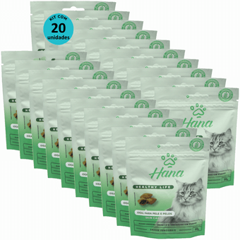 Kit-20-Snacks-Hana-Healthy-Life-Skin-Care-Para-Gatos-Adultos-60g Kit-20-Snacks-Hana-Healthy-Life-Skin-Care-Para-Gatos-Adultos-60g