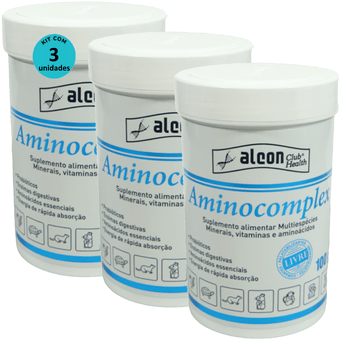 Kit-3-Alcon-Club-Health-Aminocomplex-100g