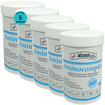 Kit-5-Alcon-Club-Health-Aminocomplex-100g