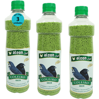 Kit-3-Alcon-Club-Coleiro-Green-325g-Super-Premium Kit-3-Alcon-Club-Coleiro-Green-325g-Super-Premium