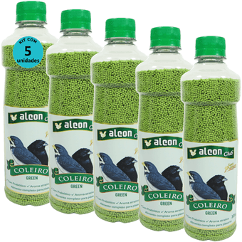 Kit-5-Alcon-Club-Coleiro-Green-325g-Super-Premium Kit-5-Alcon-Club-Coleiro-Green-325g-Super-Premium