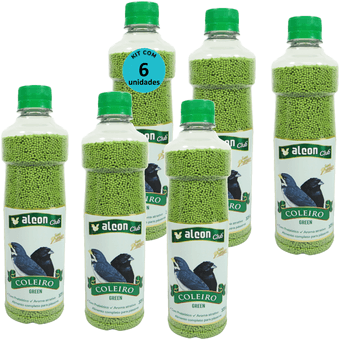 Kit-6-Alcon-Club-Coleiro-Green-325g-Super-Premium Kit-6-Alcon-Club-Coleiro-Green-325g-Super-Premium