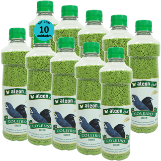 Kit-10-Alcon-Club-Coleiro-Green-325g-Super-Premium