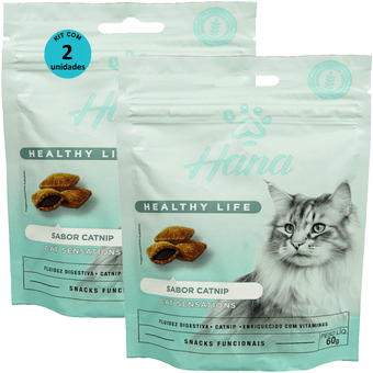 Kit-2-Snacks-Hana-Healthy-Life-Cat-sensations-Gatos-Adultos-60g Kit-2-Snacks-Hana-Healthy-Life-Cat-sensations-Gatos-Adultos-60g