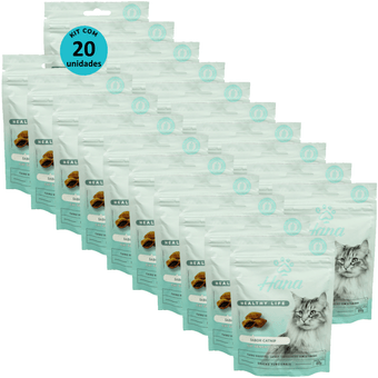 Kit-20-Snacks-Hana-Healthy-Life-Cat-sensations-Gatos-Adultos-60g Kit-20-Snacks-Hana-Healthy-Life-Cat-sensations-Gatos-Adultos-60g