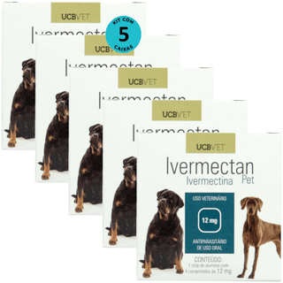Kit-5-Ivermectan-Pet-12mg-com-4-comprimidos