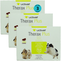 Therax Plus 660mg Com 4 comprimidos Vermífugo UCBVET Kit Com 3