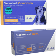 Kit-1-Vermivet-Composto-600mg-com-4-Comprimidos---1-Biofloxacin-150mg