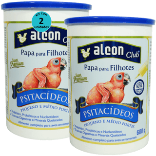 Kit-2-Alcon-Papa-Para-Filhotes-Psitacideos-600g