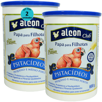 Kit-2-Alcon-Papa-Para-Filhotes-Psitacideos-600g Kit-2-Alcon-Papa-Para-Filhotes-Psitacideos-600g