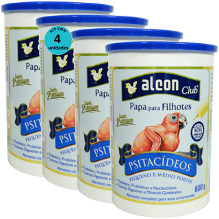 Kit-4-Alcon-Papa-Para-Filhotes-Psitacideos-600g