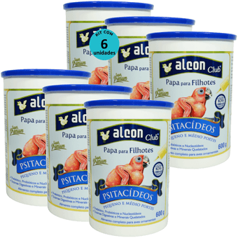 Kit-6-Alcon-Papa-Para-Filhotes-Psitacideos-600g Kit-6-Alcon-Papa-Para-Filhotes-Psitacideos-600g