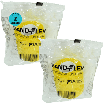 Kit-2-Atadura-Amarela-5cm-BandFlex Kit-2-Atadura-Amarela-5cm-BandFlex