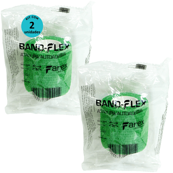 Kit-2-Atadura-Verde-5cm-BandFlex Kit-2-Atadura-Verde-5cm-BandFlex
