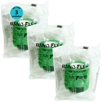 Kit-3-Atadura-Verde-5cm-BandFlex Kit-3-Atadura-Verde-5cm-BandFlex