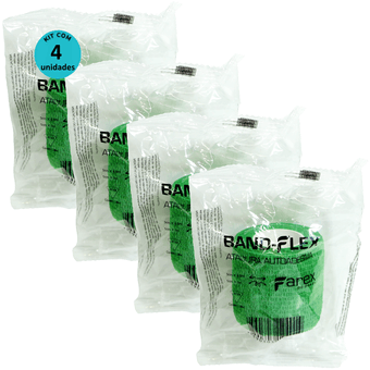 Kit-4-Atadura-Verde-5cm-BandFlex Kit-4-Atadura-Verde-5cm-BandFlex
