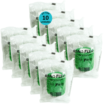 Kit-10-Atadura-Verde-5cm-BandFlex Kit-10-Atadura-Verde-5cm-BandFlex