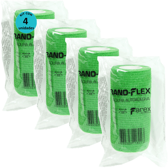 Kit-4-Atadura-Verde--10cm-BandFlex Kit-4-Atadura-Verde--10cm-BandFlex