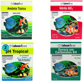 Kit-1-Amonia-Agua-Doce---1-Nitrito---2-Ph-Tropical---1-Dureza-KH Kit-1-Amonia-Agua-Doce---1-Nitrito---2-Ph-Tropical---1-Dureza-KH