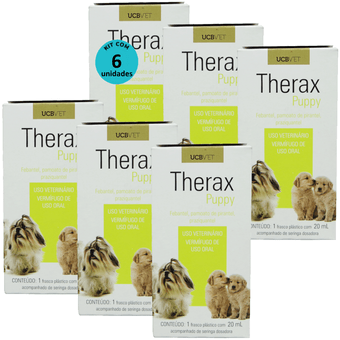 Kit-6-Therax-Puppy-20ml-Caes Kit-6-Therax-Puppy-20ml-Caes